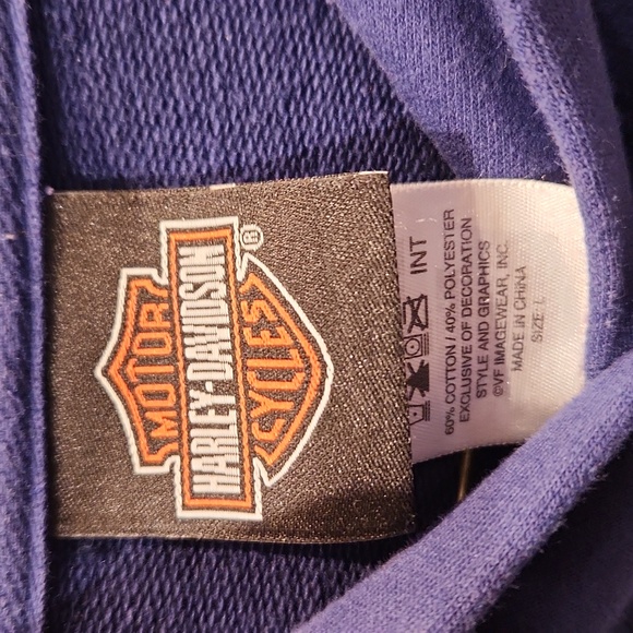 EUC Harley-Davidson Motorcycles Marysville,  WA Women's sz L Sweatshirt - Picture 4 of 6